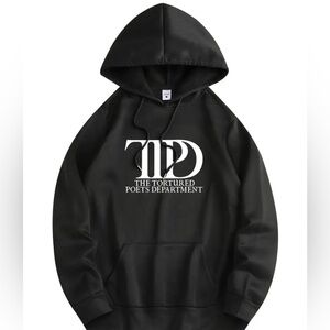 TTPD tortured poets department sweater black eras tour swiftie Taylor Swift med
